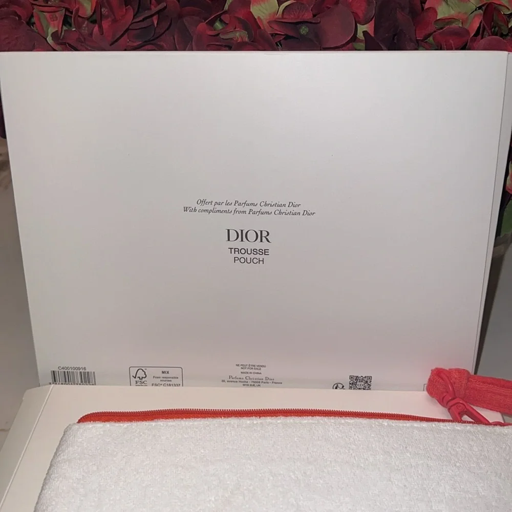 NIB DIORIVIERA  Pouch- color Coral - Picture 4 of 5